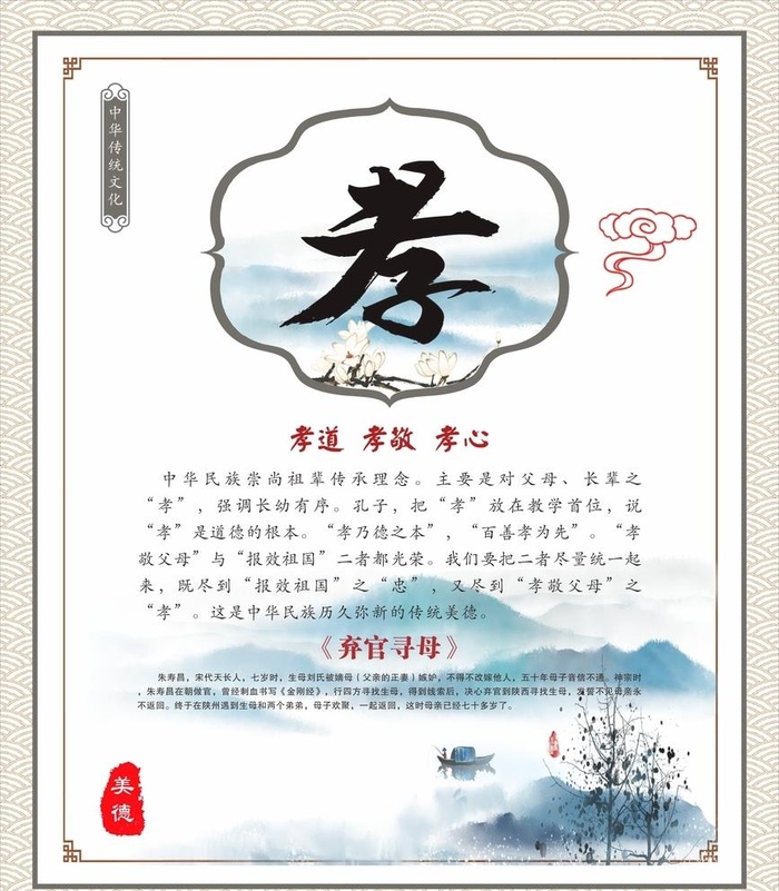 忠义礼信仁孝图片