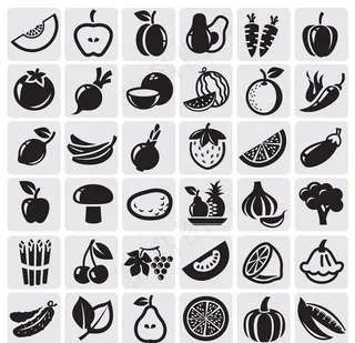 蔬菜水果图标图片