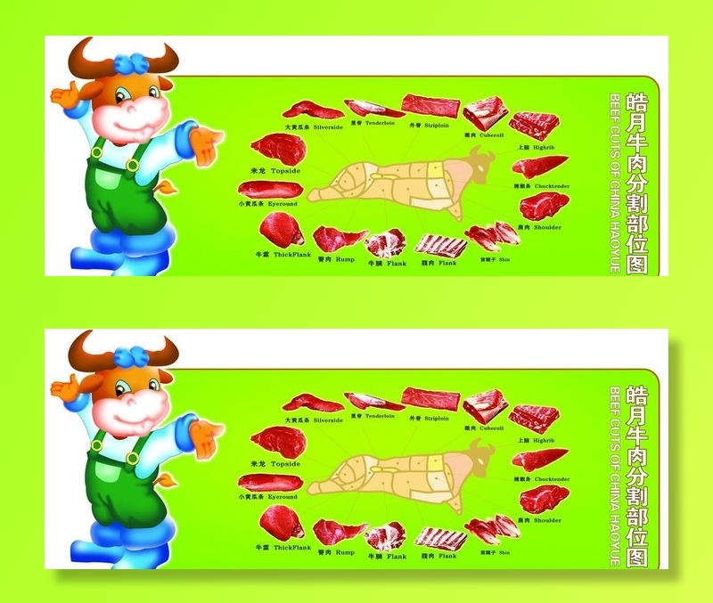 皓月牛肉图片(3402x1417)psd模版下载