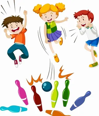 儿童保龄球图片