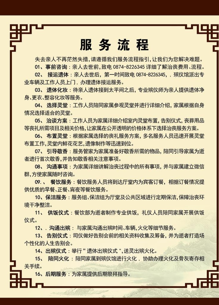 太平间服务流程图片(3543x4724)