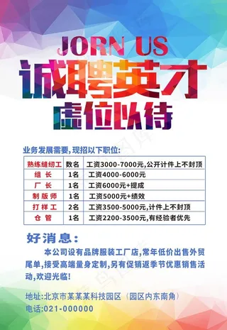 招聘广告图片