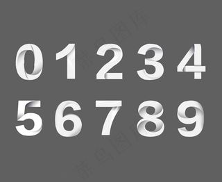 渐变数字图片