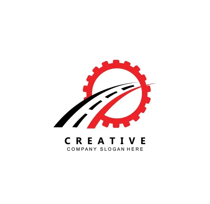 齿轮出行道路图标logo图片