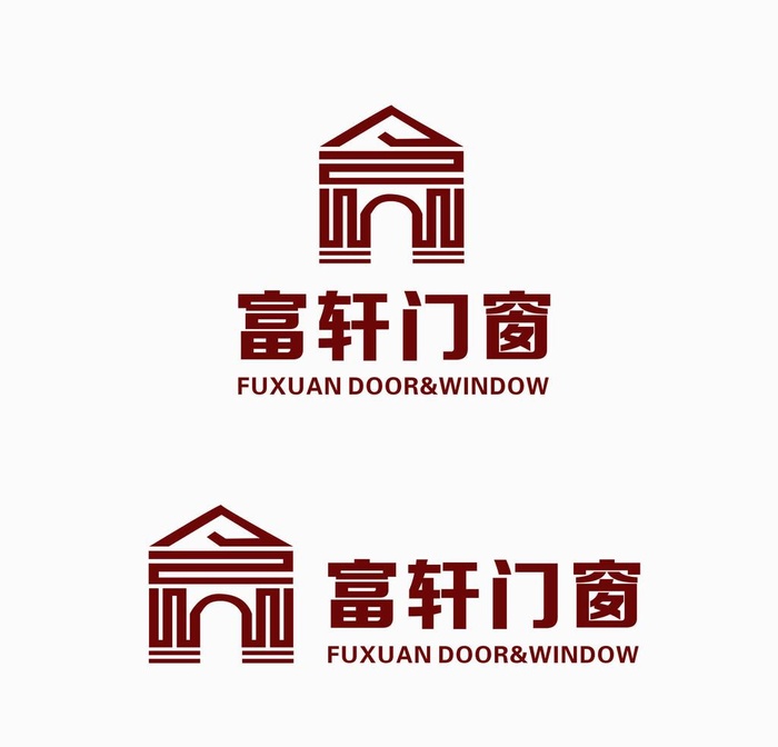 富轩门窗logo图片cdr矢量模版下载