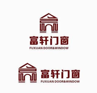 富轩门窗logo图片