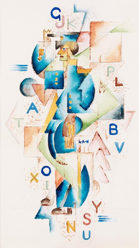 抽象色彩艺术厚涂创意油画图片