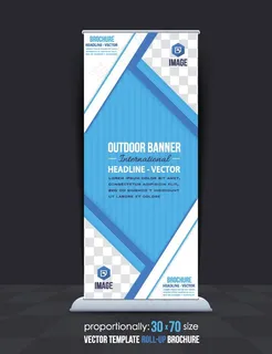 时尚展架易拉宝图片