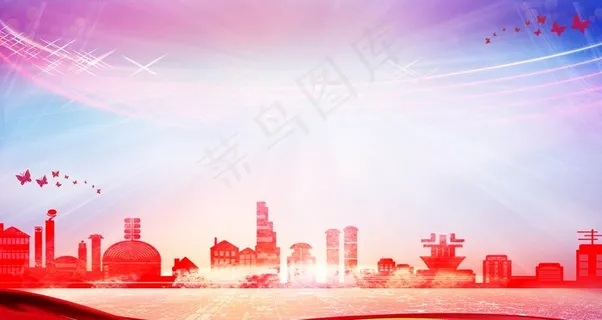 文明城市卫生城市红色展板背景图片 文明城市卫生城市红色展板背景图片