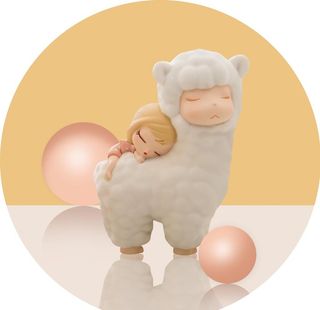 儿童房羊驼装饰画图片