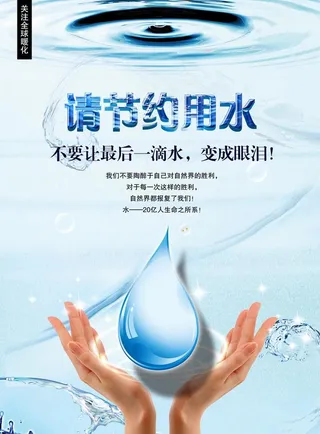 请节约用水图片