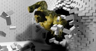 绿巨人立体墙画图片