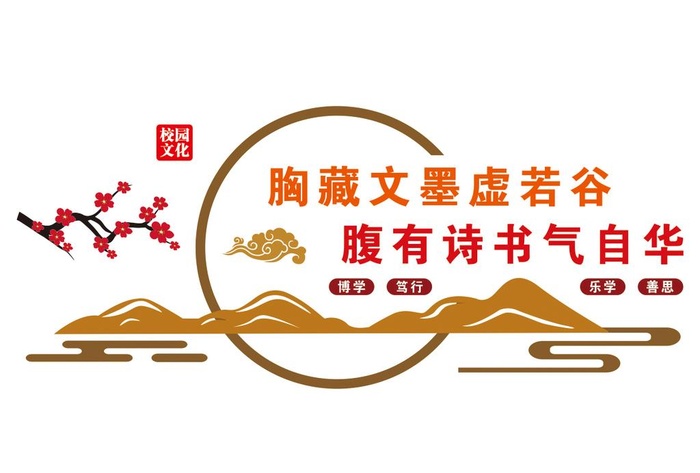 校园文化墙图片cdr矢量模版下载