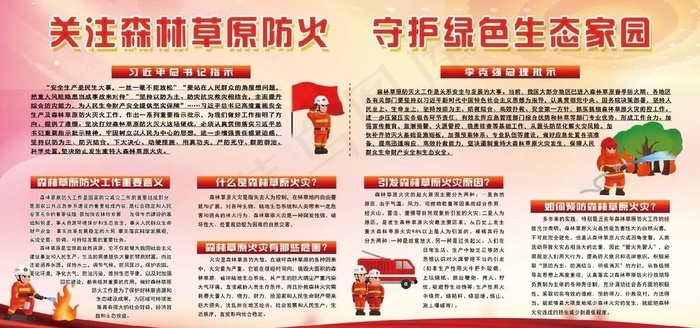 森林防火图片psd模版下载