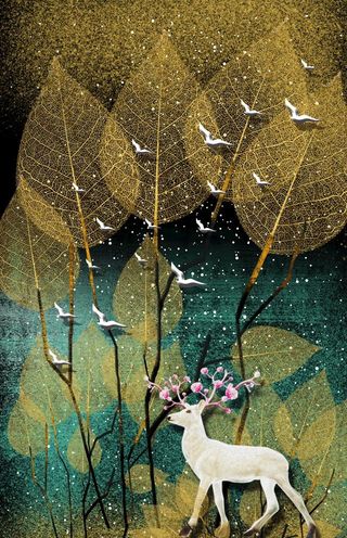 玄关晶瓷画图片