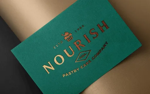 名片样机 烫金图片