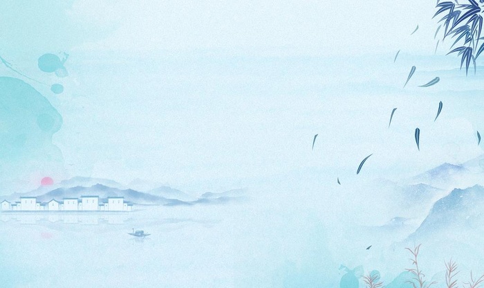 水墨山水海报背景  图片