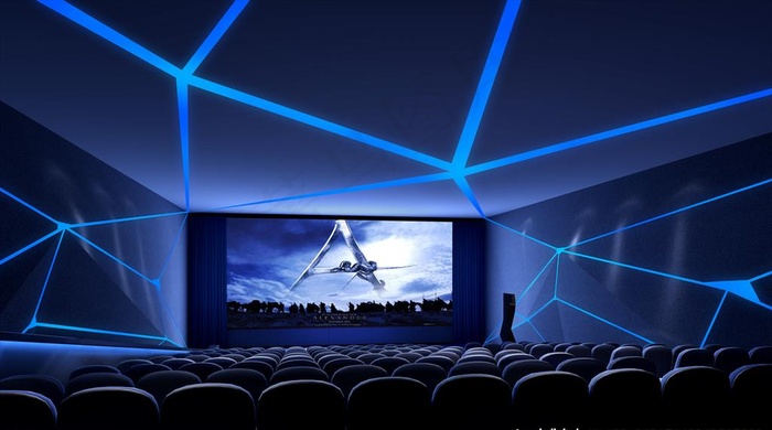 电影院包厢3D渲染模型图片