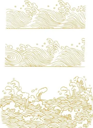 波浪纹装饰纹理图片