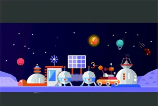 未来太空世界图片