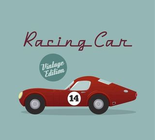 复古赛车背景图片