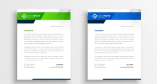 现代企业信纸模板图片