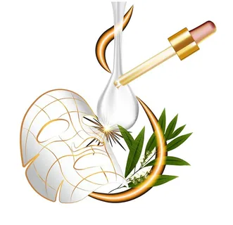 精华 面膜矢量图图片