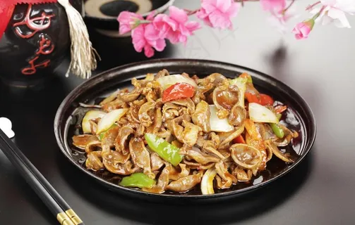 铁板鸡胗图片 铁板鸡胗图片