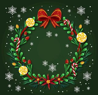 圣诞节花环图片