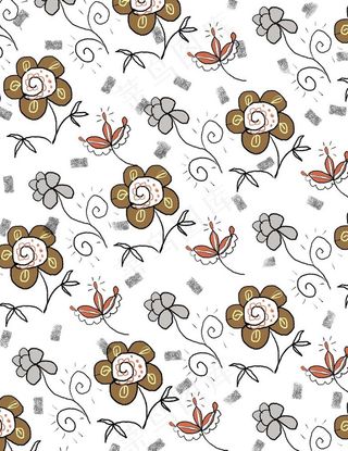 水墨竹子 手绘花草 牡丹花园图片