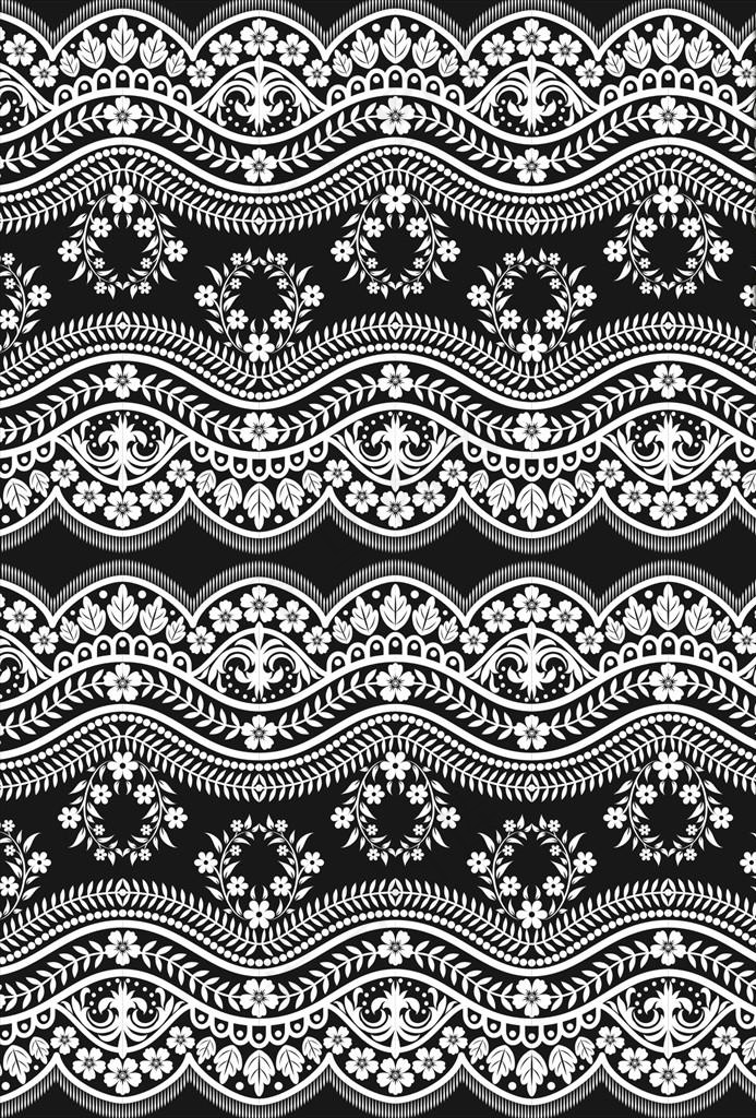 蕾丝花纹花边底纹矢量图下载图片