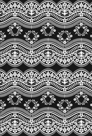 蕾丝花纹花边底纹矢量图下载图片