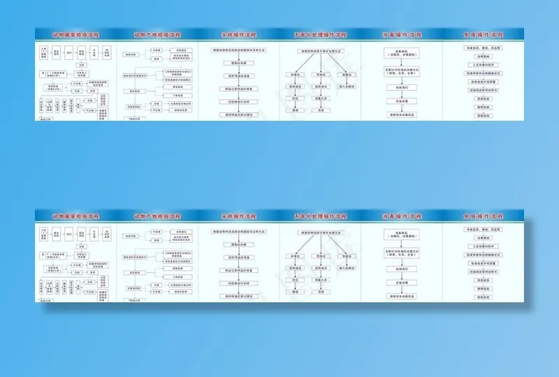 畜牧局相关流程图图片cdr矢量模版下载