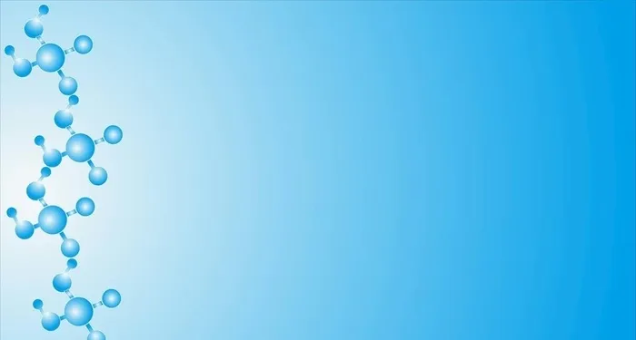 蓝色分子结构素材图图片ai矢量模版下载