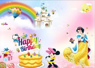 生日舞台背景图片