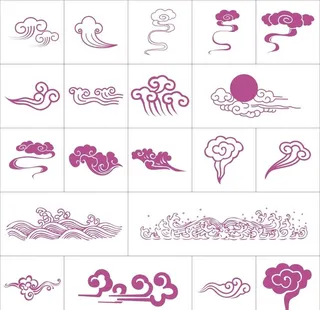 祥云纹 云朵 底纹图片