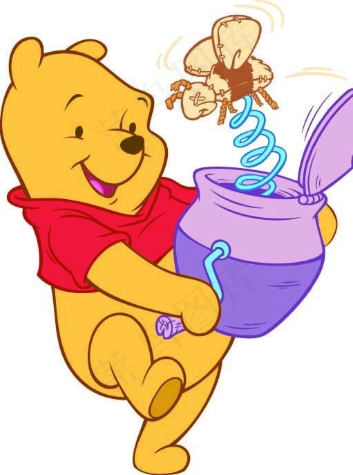 小熊维尼 Pooh 家禽家畜 生物世界 矢量 EPS图片