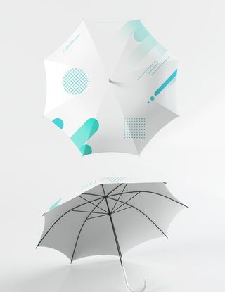3D 雨伞 样机 折叠伞 图片