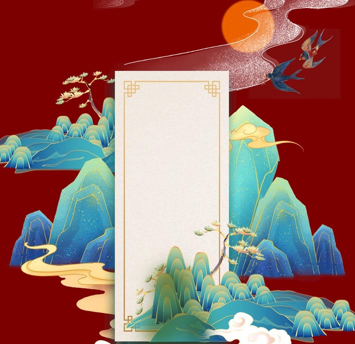 国潮海报元素  图片