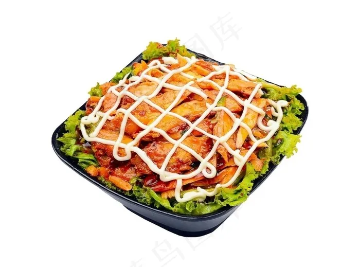 烤肉拌饭美食料理图片