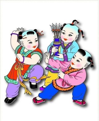 吉祥百子图图片