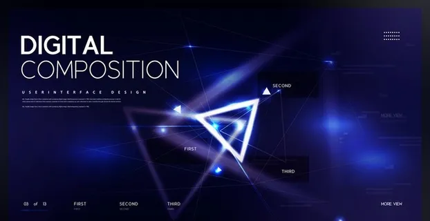 科技感海报背景图片