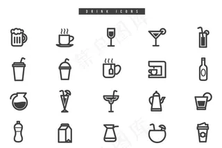 饮料图标图片