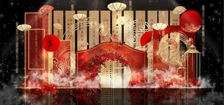 中式主题婚礼图片