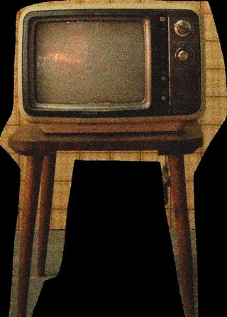 黑白老电视图片