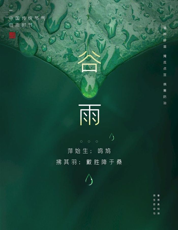 谷雨  图片(1701x2268)psd模版下载