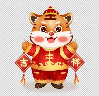 吉祥老虎图片