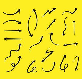 矢量箭头指示标识图片