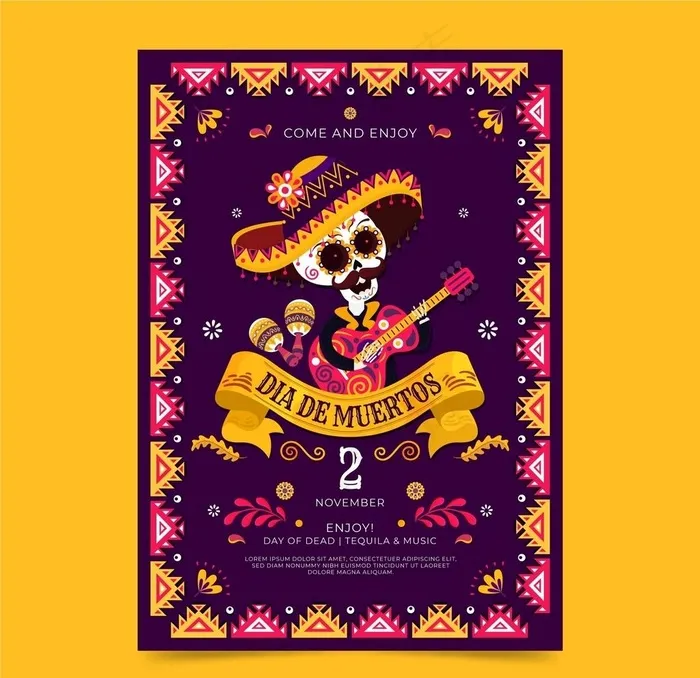 万圣节海报图片ai矢量模版下载