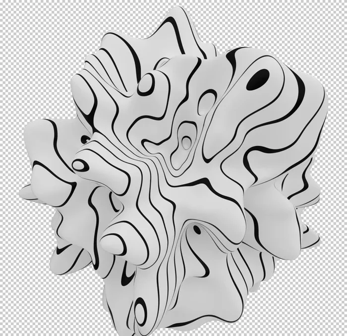 抽象液态质感立体图案图片(5000x5000)